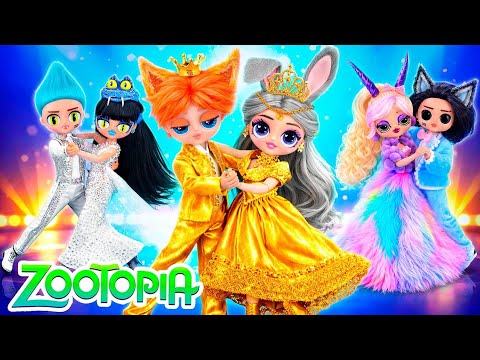 Zootopia 2 Glow up: Judy, Nick & Gazelle Prom Makeover! Fashion DIY for Dolls