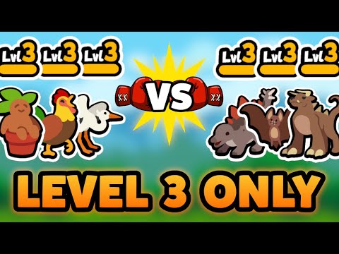 Super Auto Pets but we can only use LEVEL 3 PETS