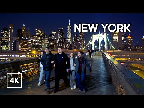 NYC Brooklyn Bridge - Relaxing Evening Walk