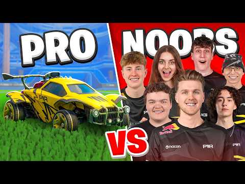 1 PRO vs 7 Noobs in ROCKET LEAGUE!