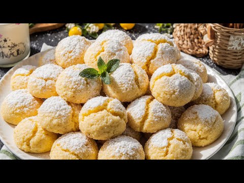 Soft Lemon Cookies 🍋 That Melt in Your Mouth 🤤