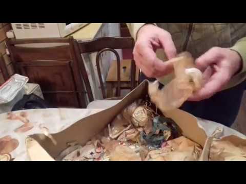 We found a real treasure! Soviet Christmas tree decorations from our parents.