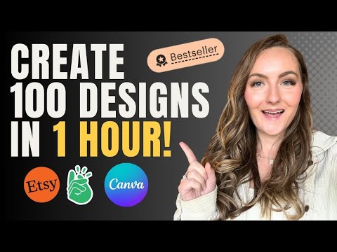 How Top Etsy Sellers Create 100+ Designs in Just 1 Hour! 🎨🚀
