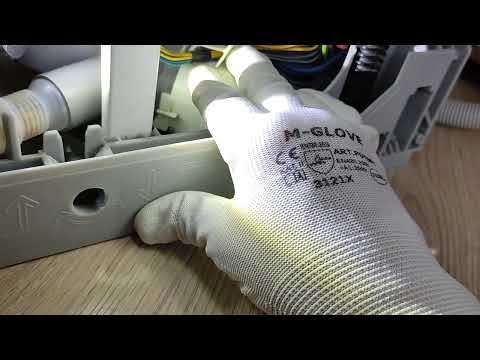 The dishwasher isn't draining. There's no drain in the dishwasher. The dishwasher drain pump is b...