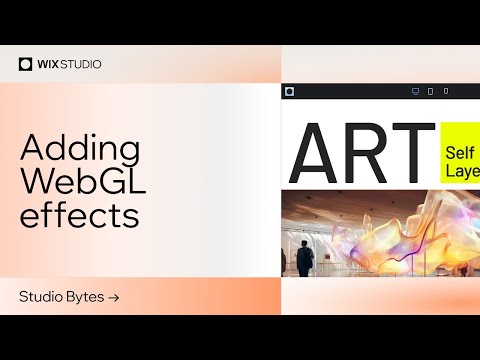 Create immersive motion with WebGL effects in minutes | Wix Studio