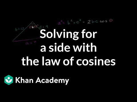 Law of cosines | Trig identities and examples | Trigonometry | Khan Academy