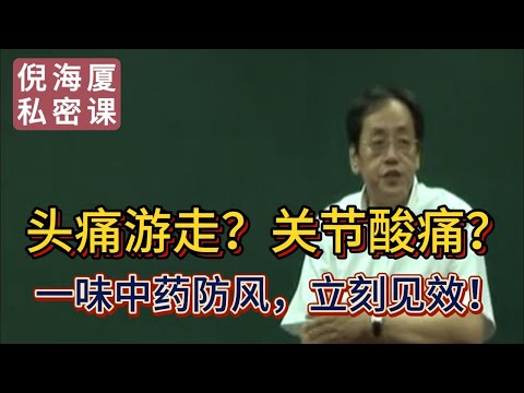 【倪海廈私密課】👉「揭密：解毒、祛風、治頭痛的神藥！」【風濕頭痛克星】防風：中醫解毒祛風第一藥！神農本草經#倪海廈 #自學中醫 #中藥#中醫基礎課程