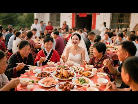 随200来安徽淮北吃传统习俗 喜剪鸭尾的喜宴～700一桌26道菜太丰盛了【我是忐忑妞】