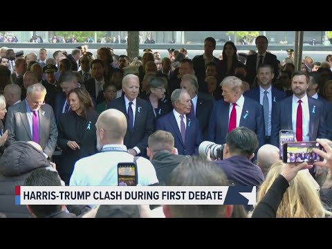 Harris, Trump clash during first debate, make public appearance together for 9/11 remembrance