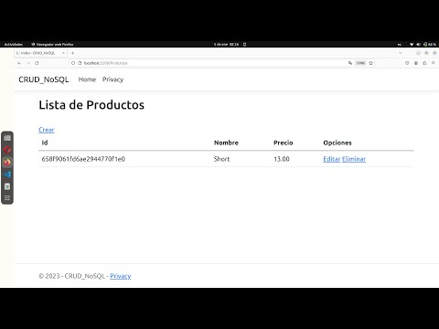 ASP.NET Core MVC C♯ || CRUD básico fácil y rápido con MongoDB - Base de datos NoSQL [2023]