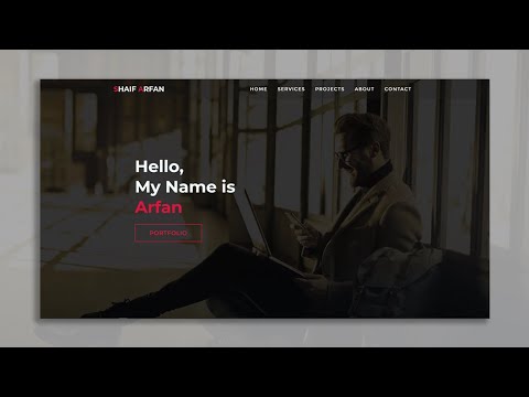 One Page Full Website Project For Practice | HTML & CSS Responsive Website