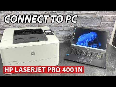 HP LaserJet Pro 4001n : How to Connect to a PC Computer