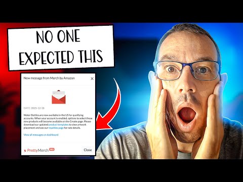 🚨💧 MERCH ON DEMAND JUST ADDED WATER BOTTLES… THIS IS HUGE 🔥🚀