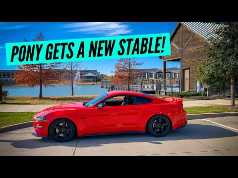 My MUSTANG GT gets a new home!!