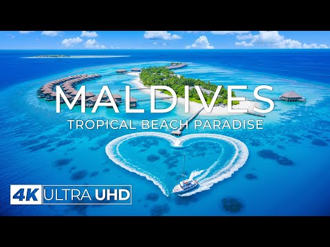 [4K] Maldives 2025 🇲🇻 Stunning Beaches & Crystal Clear Waters Aerial Views - Wonder Places 4K