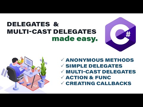 Delegates & Multicast Delegates in C#.Net made easy! |Action & Func| Anonymous Methods | Codelligent
