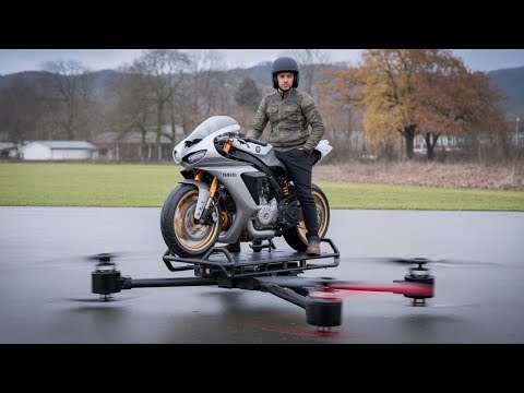 He Turned a Yamaha R1 Into a Flying Motorcycle and Actually Took Off!