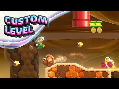 Super Mario Bros. Wonder Custom Level - "Rrrumba Bumble"