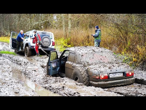 WHERE IS THE LIMIT? A SHOCKING VOLGA WITH A TRUCK BRIDGE versus hot SUVs on off-road terrain.