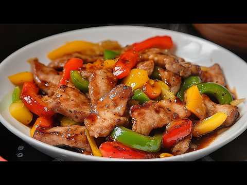 The best pork recipe – with vegetables & spicy sauce, just like in a restaurant, only better!