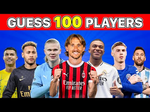 GUESS 100 FOOTBALL PLAYERS IN 3 SECONDS 🔥 PART 10 ⚽️ FOOTBALL QUIZ 2025