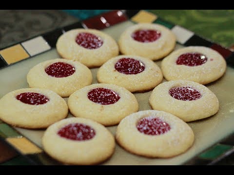 Easy Jam Filled Cookies | Thumbprint Cookies - Melts in your mouth