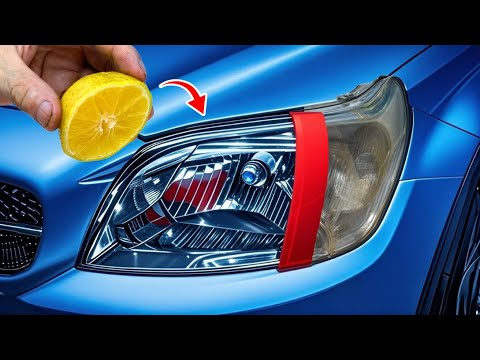 Use LEMON to Restore Foggy Headlights in 1 Minute– The Secret Trick 99% Don’t Know! 😱