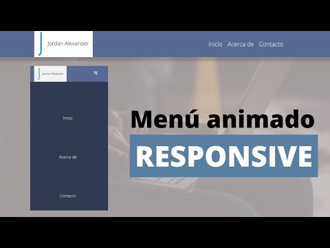 Como hacer un MENÚ DE NAVEGACIÓN con HTML CSS y JAVASCRIPT