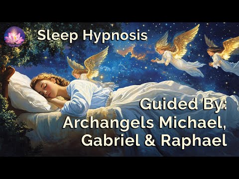 Archangel Sleep Meditation ✨ Protection, Healing & Third Eye Activation: Michael, Gabriel, Raphael