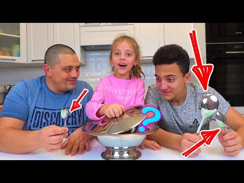 Большая Средняя или Маленькая ЛОЖКА Челлендж My little Nastya