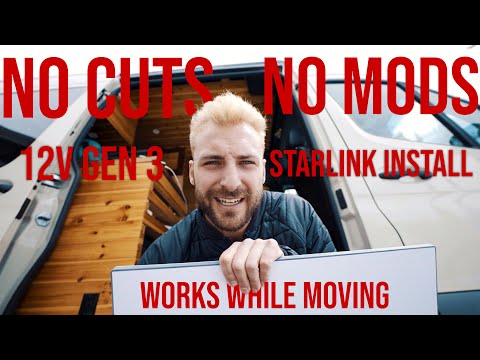 How To: Flat Mount Starlink 3 & Run It On 12v - No Cuts or Mods!