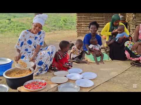 Typicall African Village Lifestyle #cooking chicken and Rice