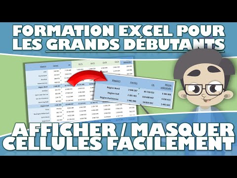 COMMENT MASQUER OU AFFICHER DES CELLULES DANS EXCEL – APPRENDRE EXCEL POUR LES DÉBUTANTS