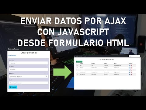 Enviar Datos por AJAX con JavaScript desde Formulario HTML - Clase 26