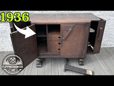 1936 Art Deco Drinks Cabinet RESTORATION