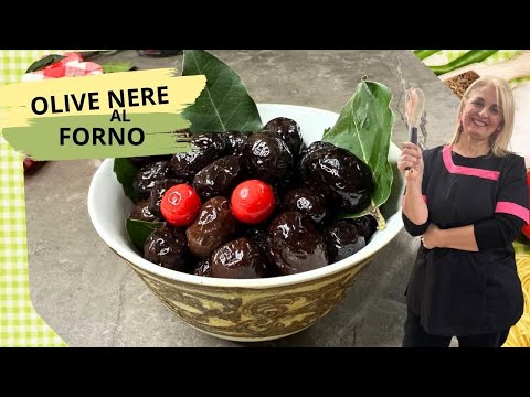 BAKED BLACK OLIVES WITH AN ANCIENT CALABRESE RECIPE