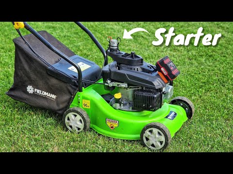 Adding electric starter to Lawn Mower running with 20V Parkside Battery