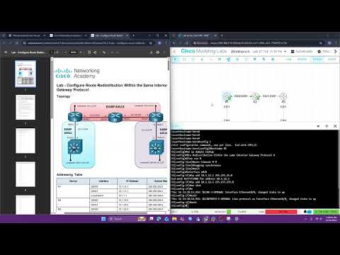 23758016_Meilina_16.1.3 Lab Configure Route Redistribution Within the Same Interior Gateway Protocol