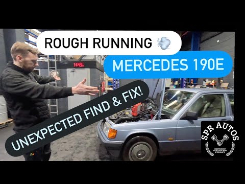 MERCEDES 190E! YOU WON'T BELIEVE WHAT FIXED THIS! NONE START, ROUGH RUNNING, BAD INFORMATION!