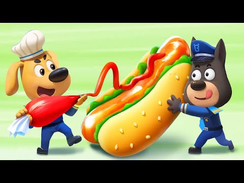 Food Delivery | Healthy Habits | Funny Stories | Kids Cartoons | Sheriff Labrador| BabyBus