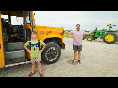 Hudson Goes to Farm School | Tractors for kids