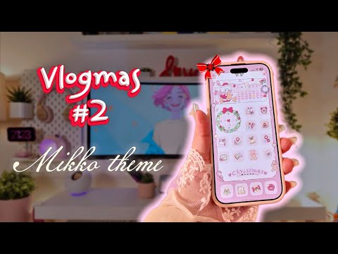 Mikko Christmas Theme for iPhone 17 Pro 🎄 | Cozy Vlogmas Aesthetic 🎀💕