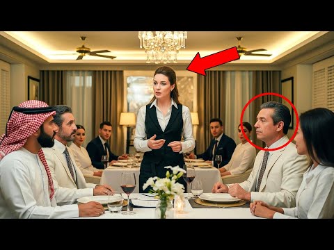 "Il ment", dit la serveuse en arabe parfait — sauvant le milliardaire d'un faux partenaire.