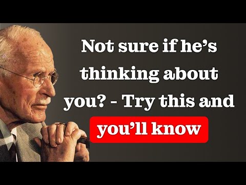 Try this method, and you’ll clearly feel when he’s thinking about you – Carl Jung