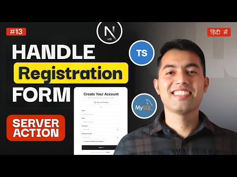 🔥 Next.js Server Actions Explained with Registration Form | Get User Data Without Database | Ep 13