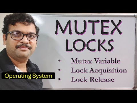Mutex Locks in Operating Systems Explained Simply! || Operating System
