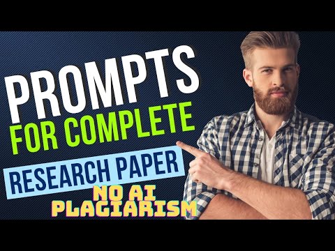 How to make /write a research paper using ANY AI for College or Journal | No AI, No plagiarism