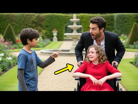 ¡TU PROMETIDA NO DEJA QUE TU HIJA CAMINE!” — REVELÓ EL NIÑO POBRE AL MILLONARIO.