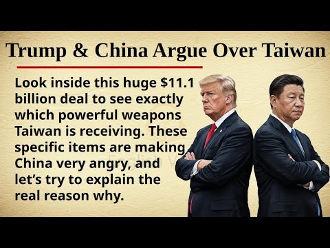 Trump and China Argue over Taiwan || 🇺🇸🇨🇳🇹🇼 Learn English Through Story Level 2 || Graded Reader 🎧