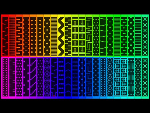 The Rainbow Road Race! - 40 Colors Marble Race In Algodoo